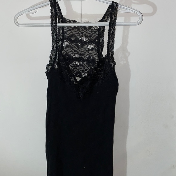 Black lace tank top - Picture 1 of 4